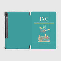 Thumbnail for Shaheed Bhagat Singh International Airport (IXC) design on turquoise samsung tablet tablet case