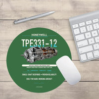 Thumbnail for TPE331-12 design on green round mouse pad