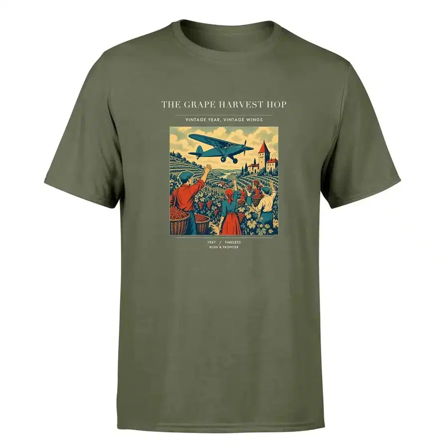 VINTAGE G4445 - The Grape Harvest Hop - Premium T-Shirt design on greenarmy premium t shirt