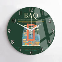 Thumbnail for Ernesto Cortissoz International Airport BAQ Wall-Clock No-Frame - Dark Green