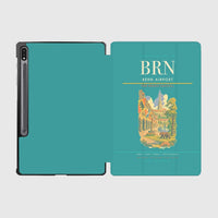 Thumbnail for Bern Airport (BRN) design on turquoise samsung tablet tablet case