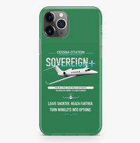 Thumbnail for Cessna Citation Sovereign+ design on green magsafe iphone case, for iPhone Pro Max