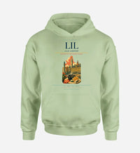 Thumbnail for Lille Airport (LIL) design on light green hoodie single-side print