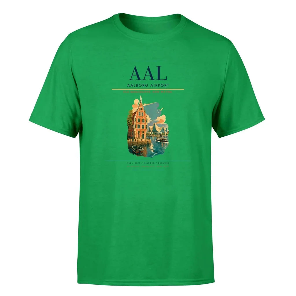 Aalborg Airport (AAL) Premium T-Shirt Green