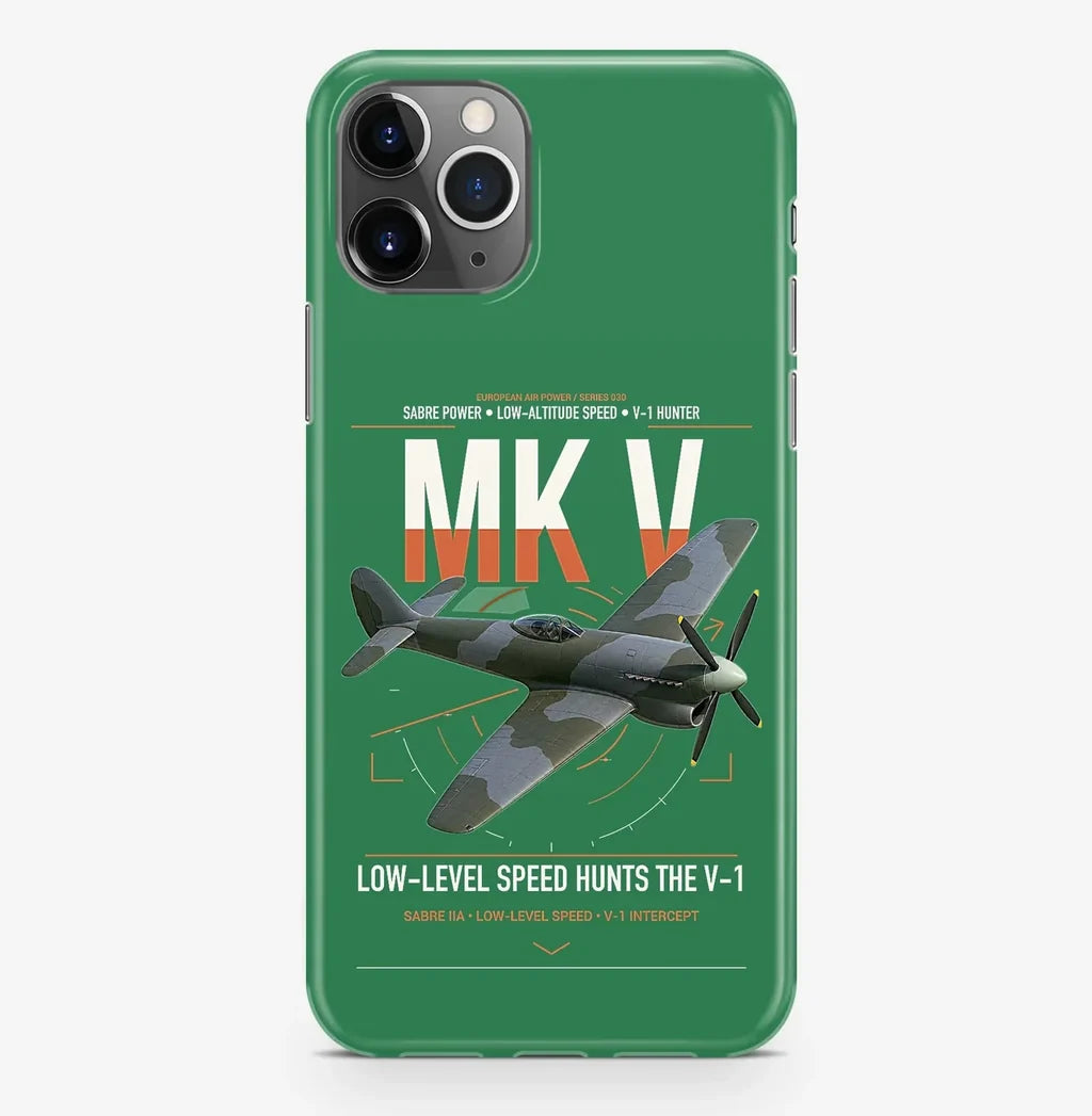 Hawker Tempest Mk V design on green magsafe iphone case, for iPhone Pro Max