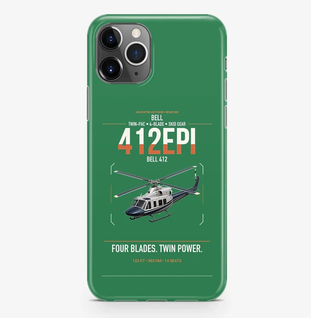 Bell 412EPI design on green magsafe iphone case, for iPhone Pro Max