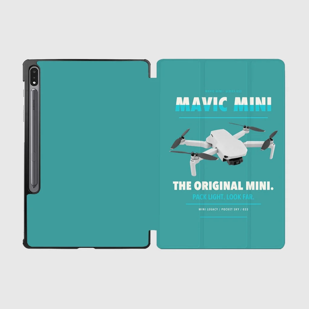 DJI Mavic Mini design on turquoise samsung tablet tablet case