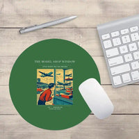 Thumbnail for VINTAGE G4381 - The Model Shop Window - Designed Mouse Pads design on green round