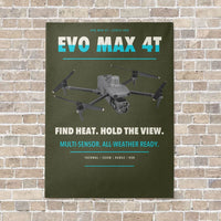 Thumbnail for Autel EVO Max 4T vertical canvas print - no frame - green army background