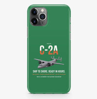 Thumbnail for C-2A Greyhound design on green magsafe iphone case, for iPhone Pro Max