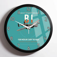 Thumbnail for Avro Lancaster B I design on turquoise framed wall clock