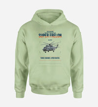 Thumbnail for Sud Aviation SA 321G Super Frelon design on light green double-side hoodie, single-side print