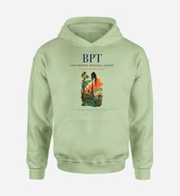 Thumbnail for Jack Brooks Regional Airport (BPT) design on light green hoodie single-side print