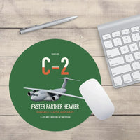 Thumbnail for Kawasaki C-2 design on green round mouse pad