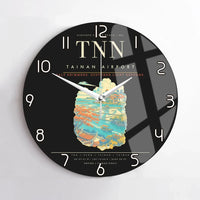 Thumbnail for Tainan Airport TNN Wall-Clock No-Frame - Black