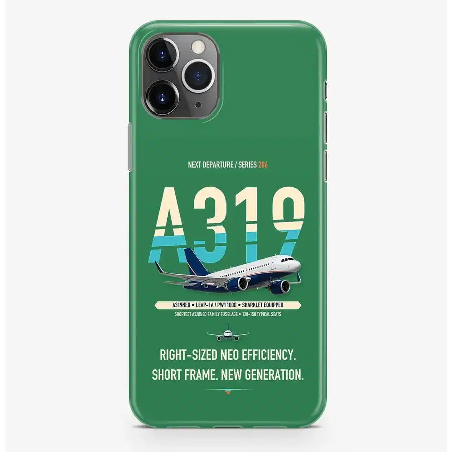 Airbus A319neo Case ProMax design on green iphone case promax