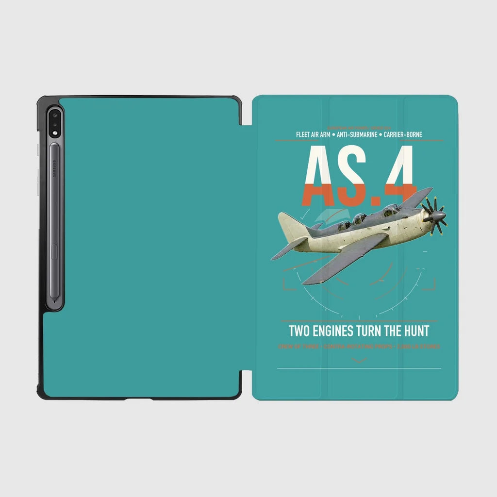 Fairey Gannet AS.4 design on turquoise samsung tablet tablet case