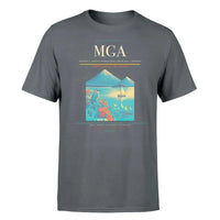 Thumbnail for Augusto C. Sandino International Airport (MGA) T-Shirt single-side front print in Gray | augusto-c-sandino-international-airport-mga-double-side-t-shirt