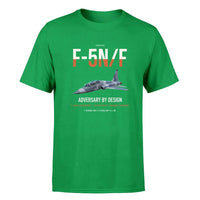 Thumbnail for F-5N F Adversary design on green double-side t-shirt, single-side print