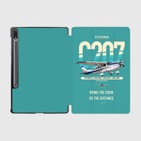 Thumbnail for Cessna T207A Stationair 8 design on turquoise samsung tablet tablet case