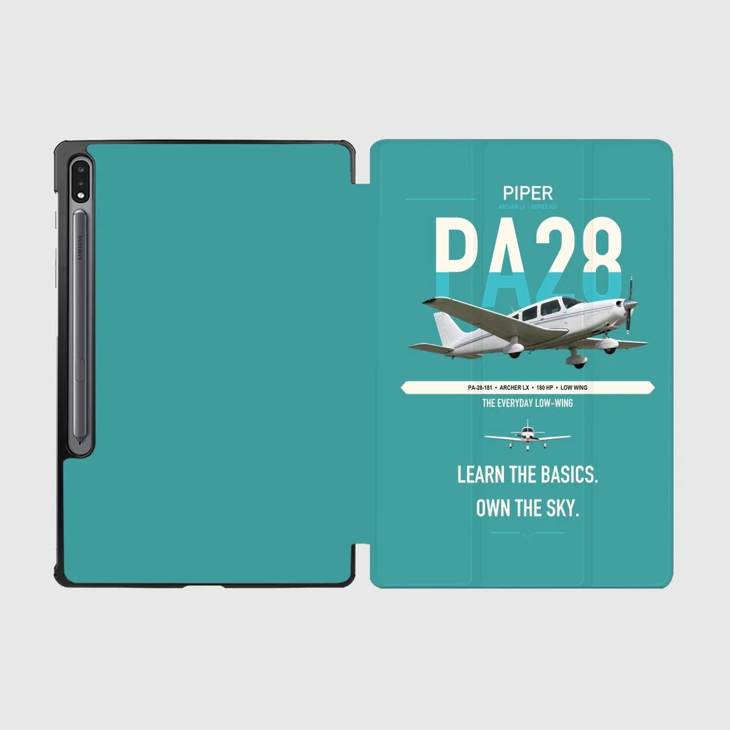 Piper PA-28-181 Archer LX design on turquoise samsung tablet tablet case