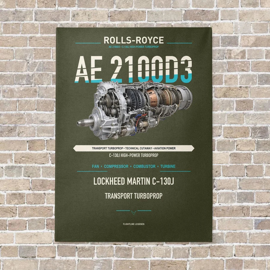 AE 2100D3 vertical canvas print - no frame - green army background