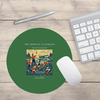 Thumbnail for VINTAGE G4366 - The Tidepool Classroom - Designed Mouse Pads design on green round
