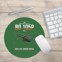 Thumbnail for MBB BO 105P PAH-1 design on green round mouse pad