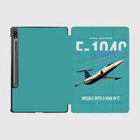 Thumbnail for F-104C Starfighter design on turquoise samsung tablet tablet case