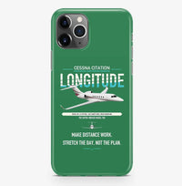 Thumbnail for Cessna Citation Longitude design on green magsafe iphone case, for iPhone Pro Max
