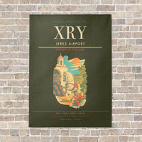 Thumbnail for Jerez Airport XRY vertical canvas print - no frame - green army background
