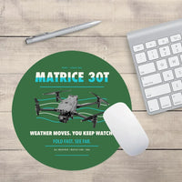 Thumbnail for DJI Matrice 30T design on green round mouse pad