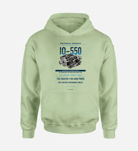 Thumbnail for IO-550 design on light green hoodie single side
