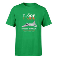 Thumbnail for T-38C Talon design on green double-side t-shirt, single-side print