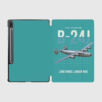 Thumbnail for B-24J Liberator design on turquoise samsung tablet tablet case
