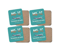 Thumbnail for MQ-1C Gray Eagle ER design on turquoise 4 pieces set coaster