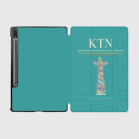 Thumbnail for Ketchikan International Airport (KTN) design on turquoise samsung tablet tablet case