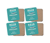 Thumbnail for Diamond DA40 design on turquoise 4 pieces set coaster