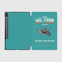 Thumbnail for Leonardo HH-139B design on turquoise samsung tablet tablet case