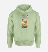 Thumbnail for Milos Airport (MLO) design on light green hoodie single-side print