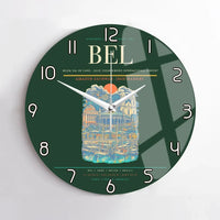 Thumbnail for Belem Val de Cans - Julio Cezar Ribeiro International Airport BEL Wall-Clock No-Frame - Dark Green