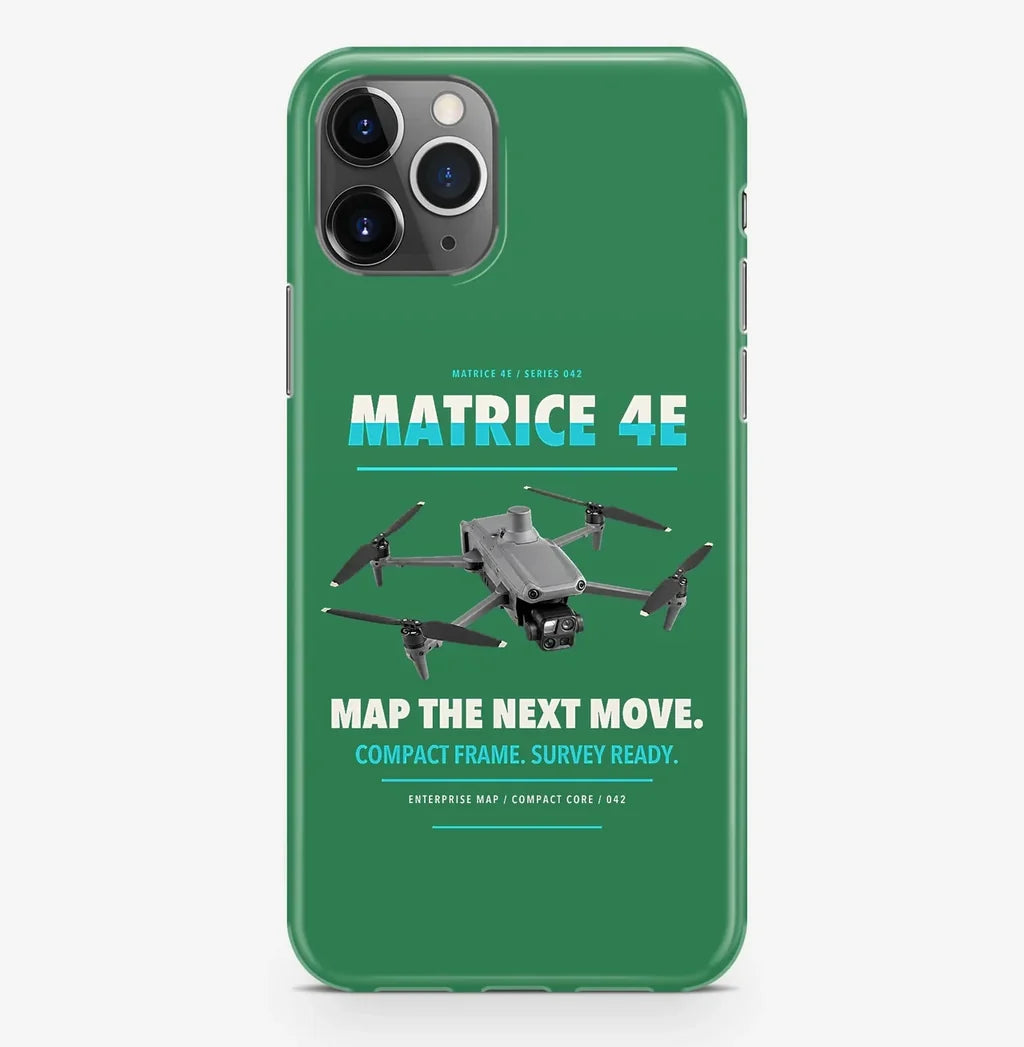 DJI Matrice 4E Case ProMax design on green iphone case promax