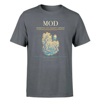 Thumbnail for Modesto City-County Airport (MOD) T-Shirt single-side front print in Gray | modesto-city-county-airport-mod-double-side-t-shirt