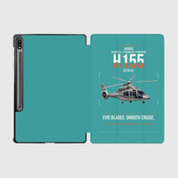Thumbnail for Airbus H155 EC155 B1 design on turquoise samsung tablet tablet case