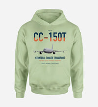 Thumbnail for Airbus CC-150T Polaris design on light green double-side hoodie, single-side print