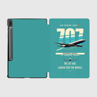 Thumbnail for Boeing 707-320C design on turquoise samsung tablet tablet case