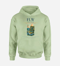 Thumbnail for Flores Airport (FLW) design on light green hoodie single-side print