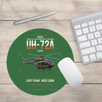Thumbnail for Airbus UH-72A Lakota design on green round mouse pad