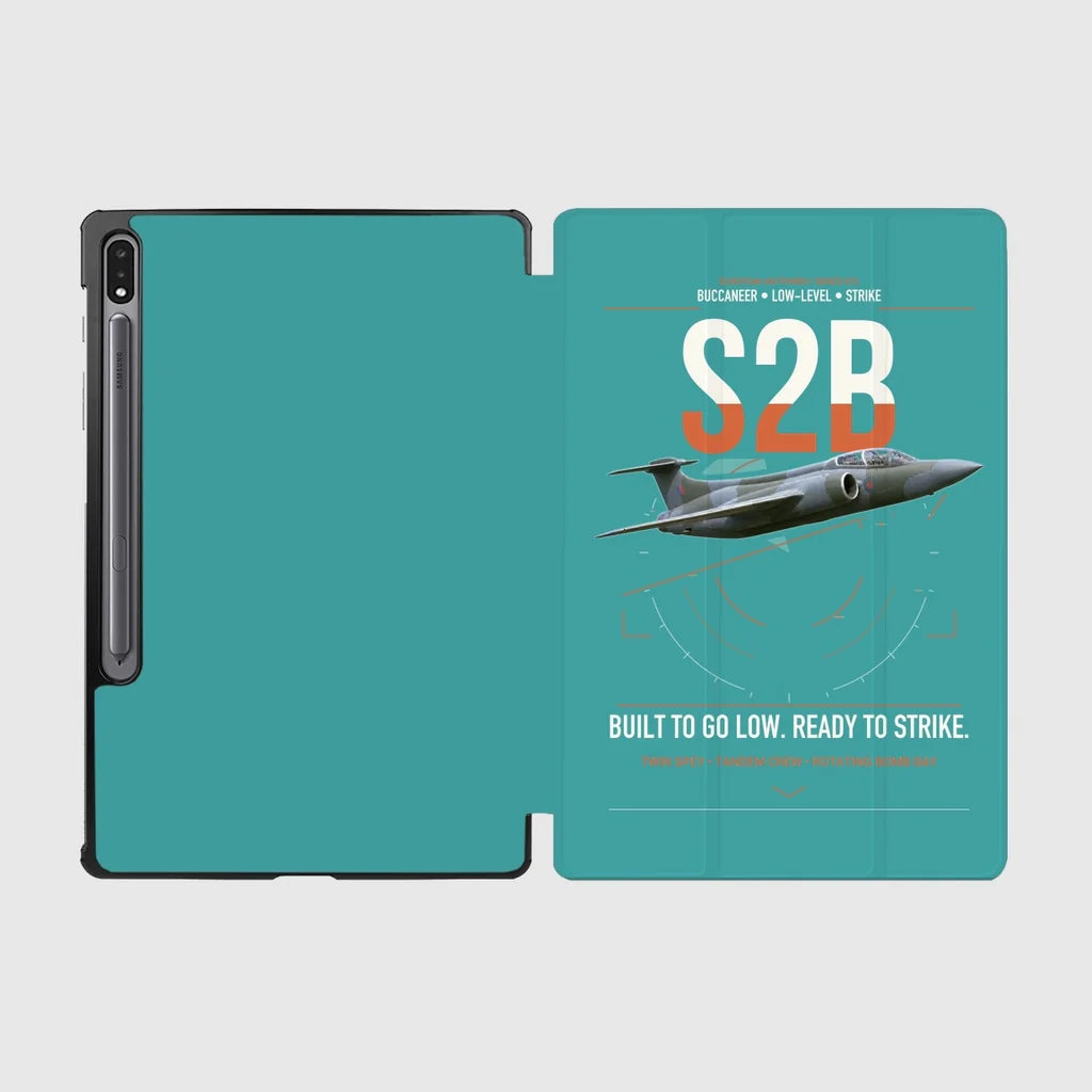 Blackburn Buccaneer S2B design on turquoise samsung tablet tablet case