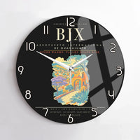 Thumbnail for Aeropuerto Internacional de Guanajuato BJX Wall-Clock No-Frame - Black